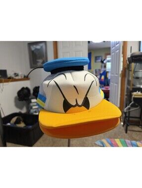New Disney Parks Angry Donald Duck Foam Mesh Trucker Cap 3D